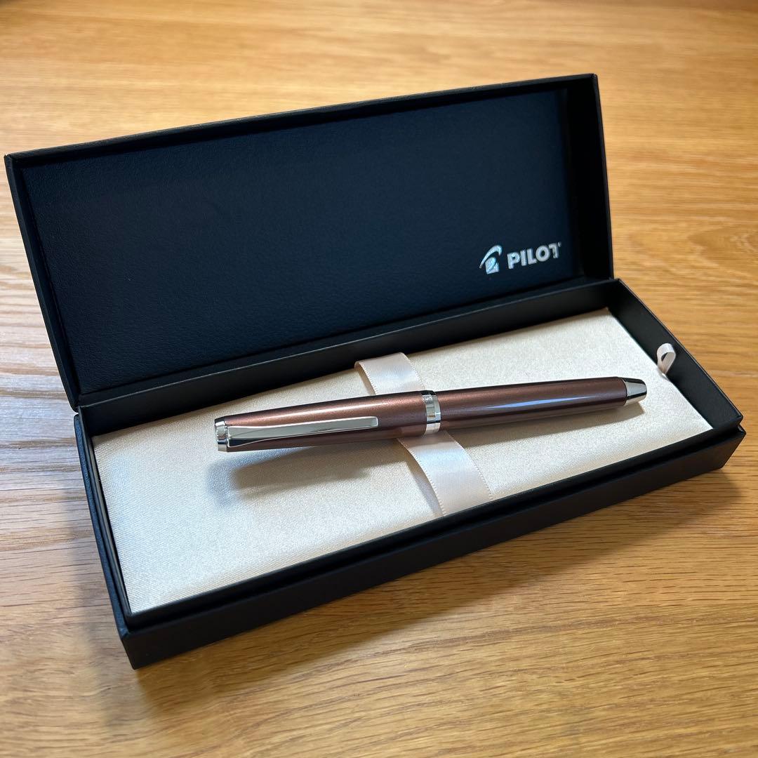 パイロット　エラボー　金属軸　ブラウン　SF 細軟