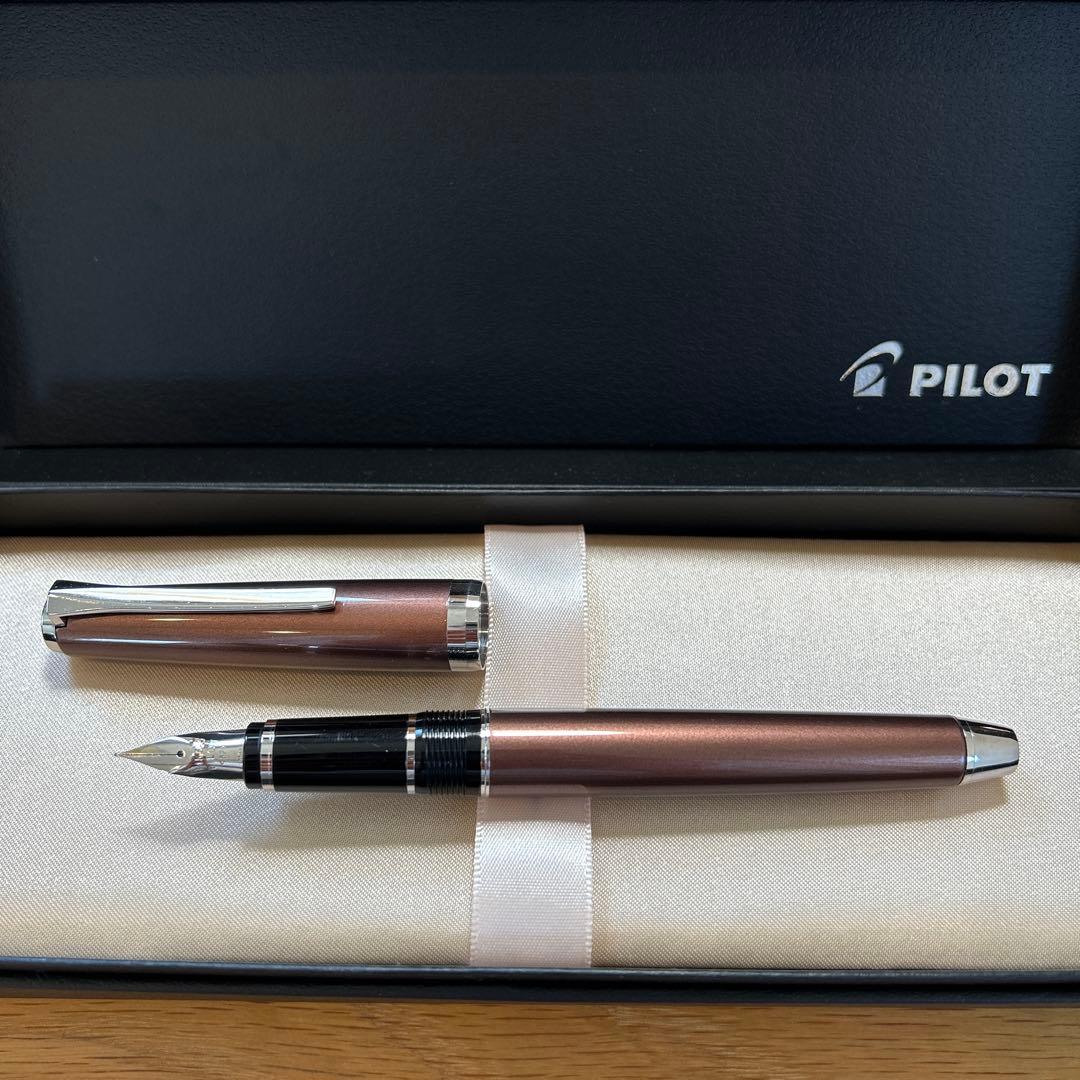 パイロット　エラボー　金属軸　ブラウン　SF 細軟