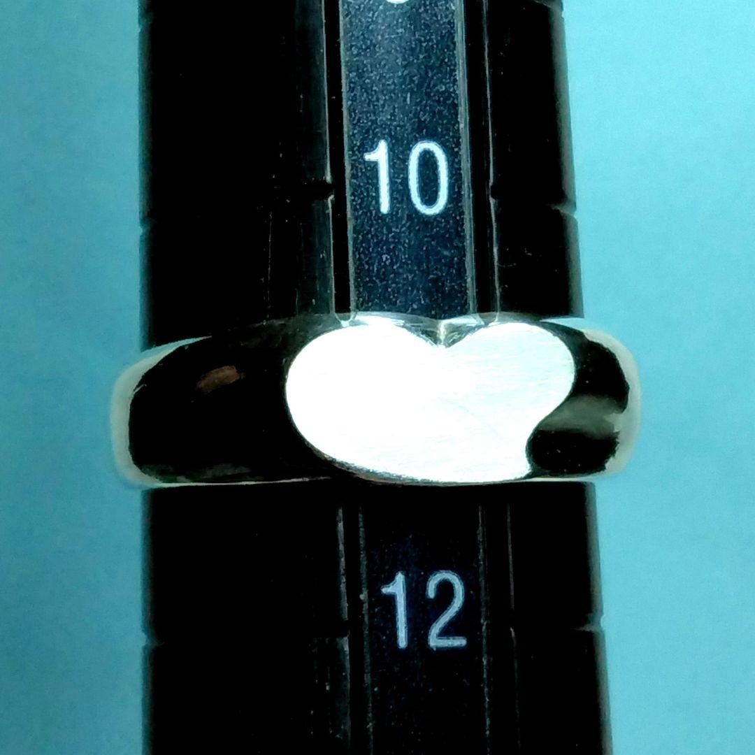 ティファニーカーブドハートリング　11号　新品仕上げ　無傷未使用に近い