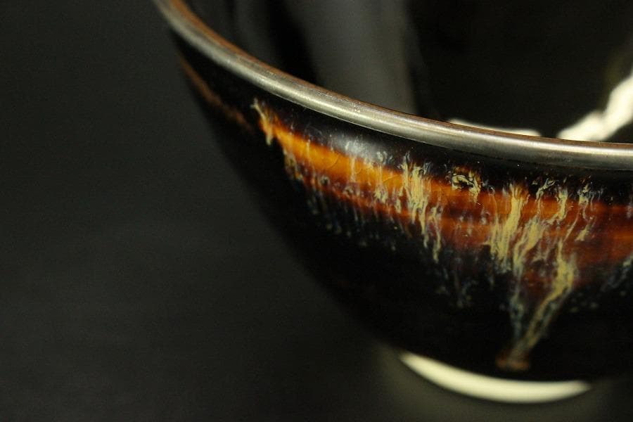 茶道具 天目茶碗 天目台 二件(ZE522)