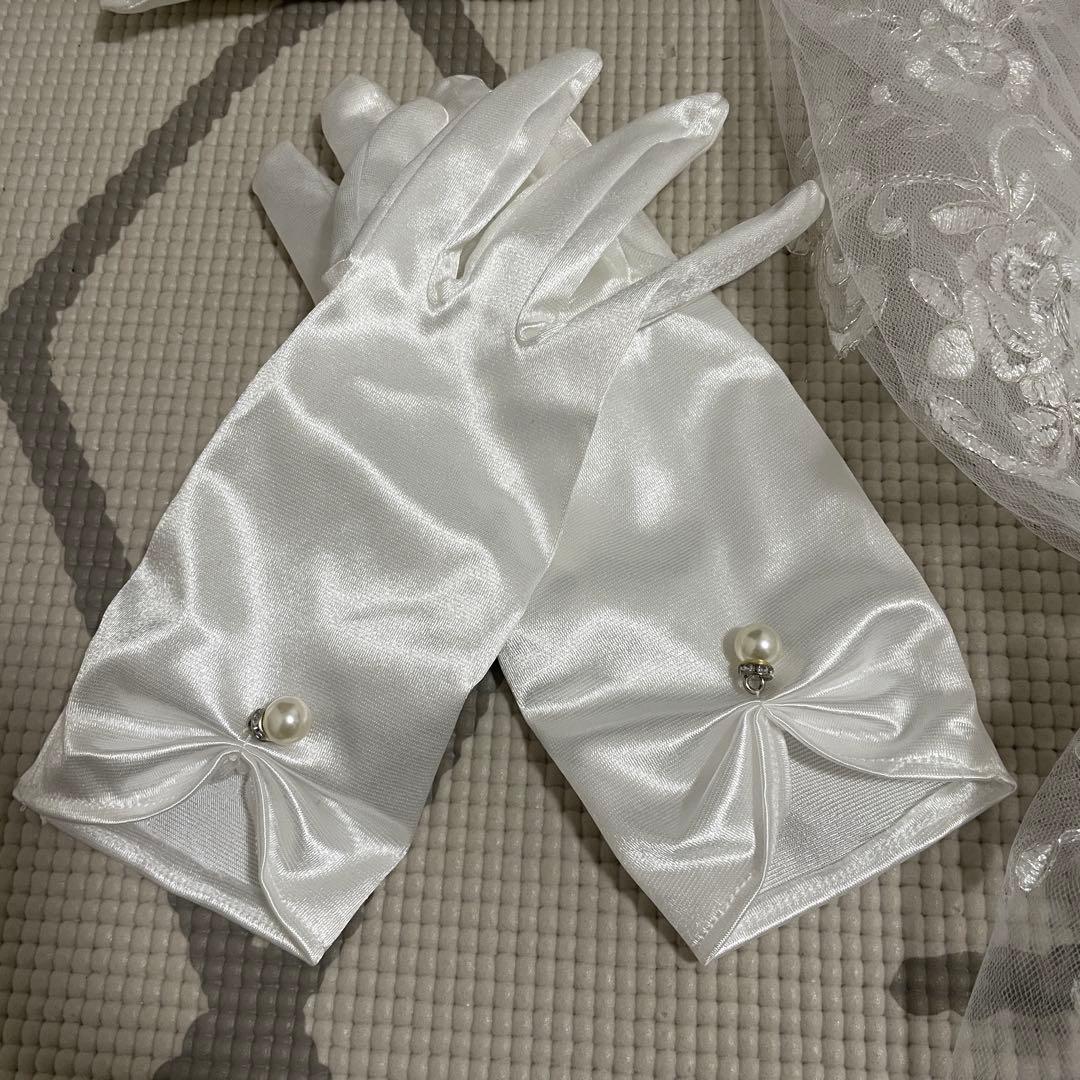 【専用出品】ウェディング小物セット ベール・グローブ・リングピロー