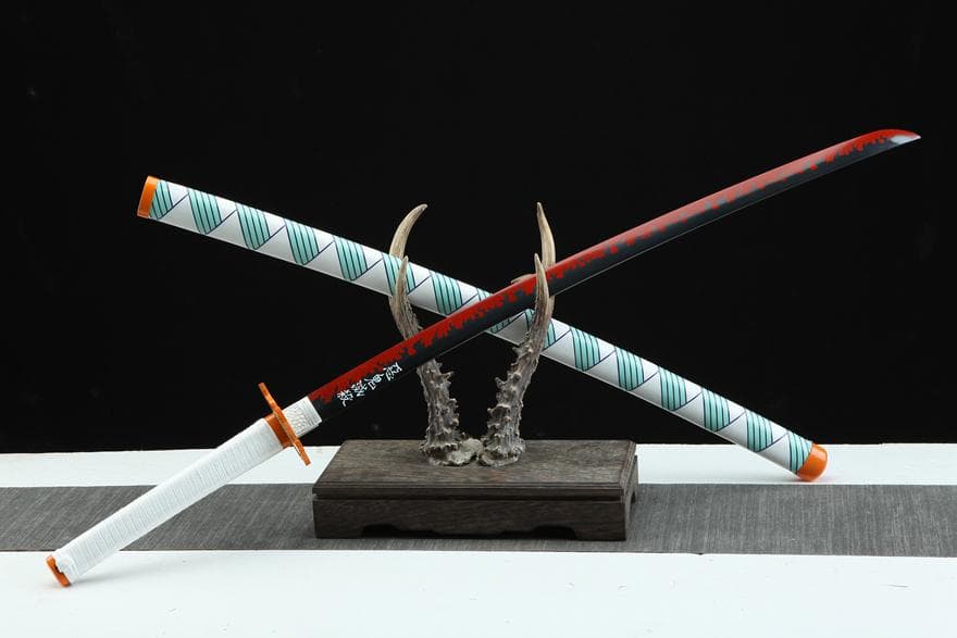 煉獄杏寿郎皮套金 日本刀 模造刀 居合刀 日輪刀 鬼滅の刃