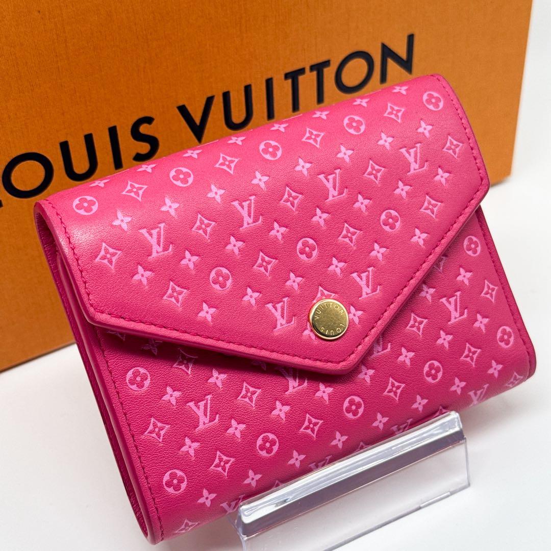ルイヴィトン モノグラム ポルトフォイユ ヴィクトリーヌ ナノグラム ピンク財布