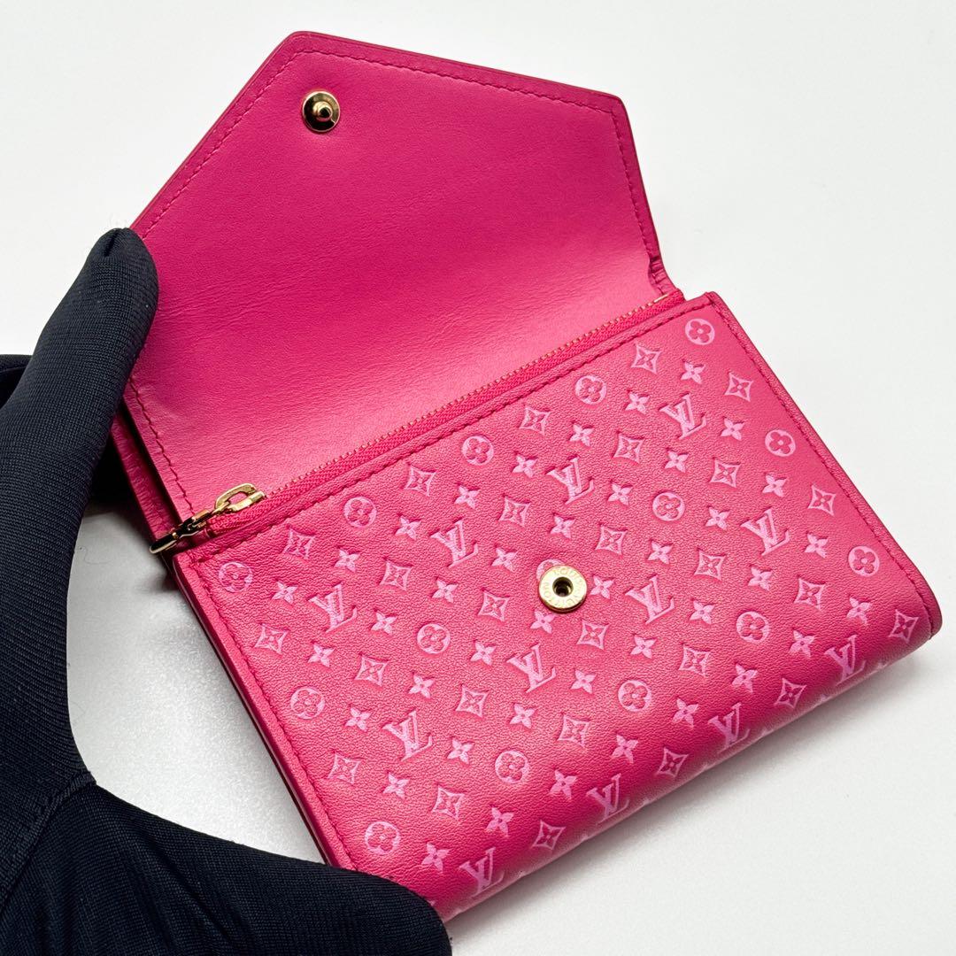 ルイヴィトン モノグラム ポルトフォイユ ヴィクトリーヌ ナノグラム ピンク財布