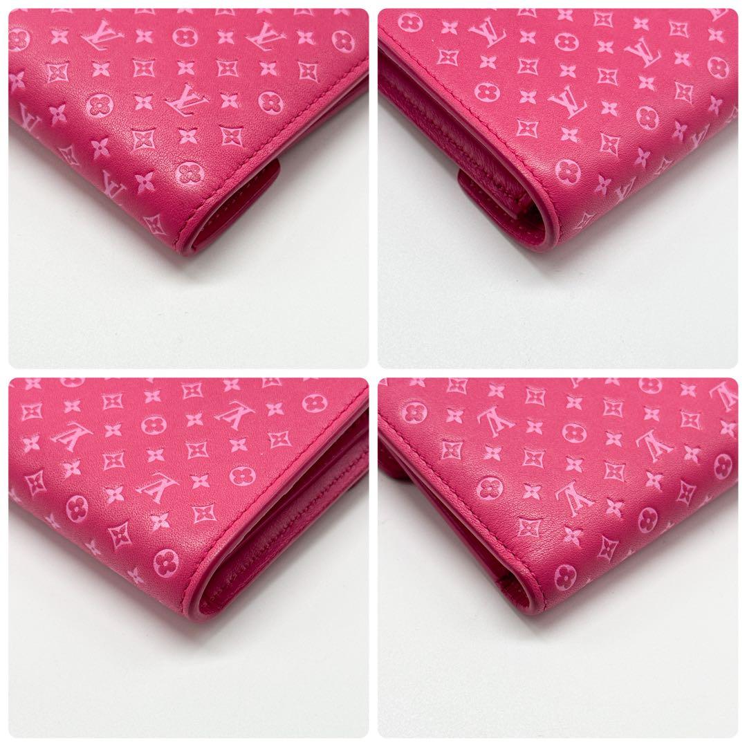 ルイヴィトン モノグラム ポルトフォイユ ヴィクトリーヌ ナノグラム ピンク財布