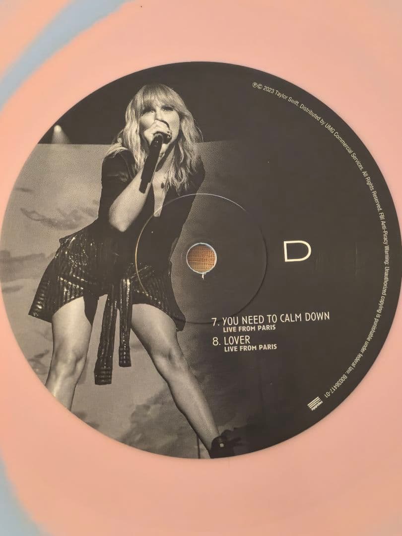 taylor swift lover live from parisレコードCD