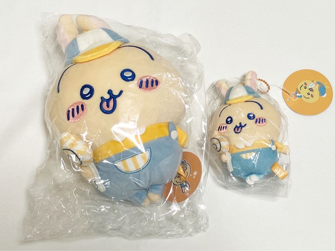 【ちいかわ】ちいかわゆうえんち うさぎ ぬいぐるみs マスコット タグ付き