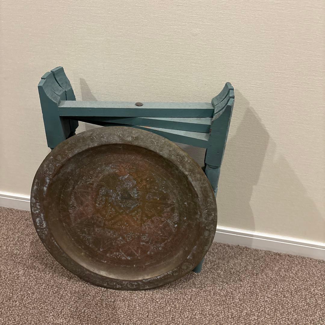 ヴィンテージ　モロッコトレイテーブル　スツール