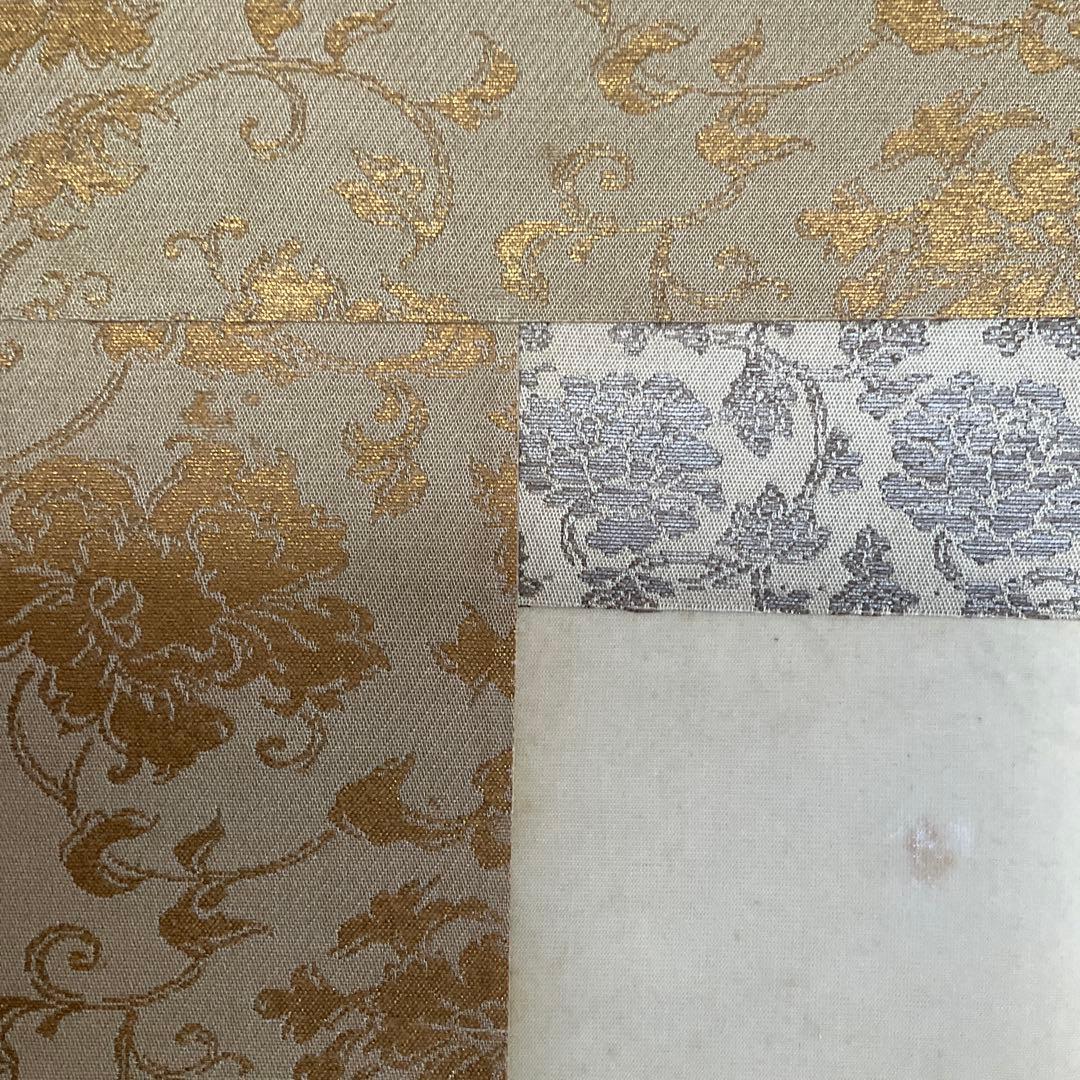 掛軸　佐野光穂作「芙蓉」　絹本共箱塗二重箱入