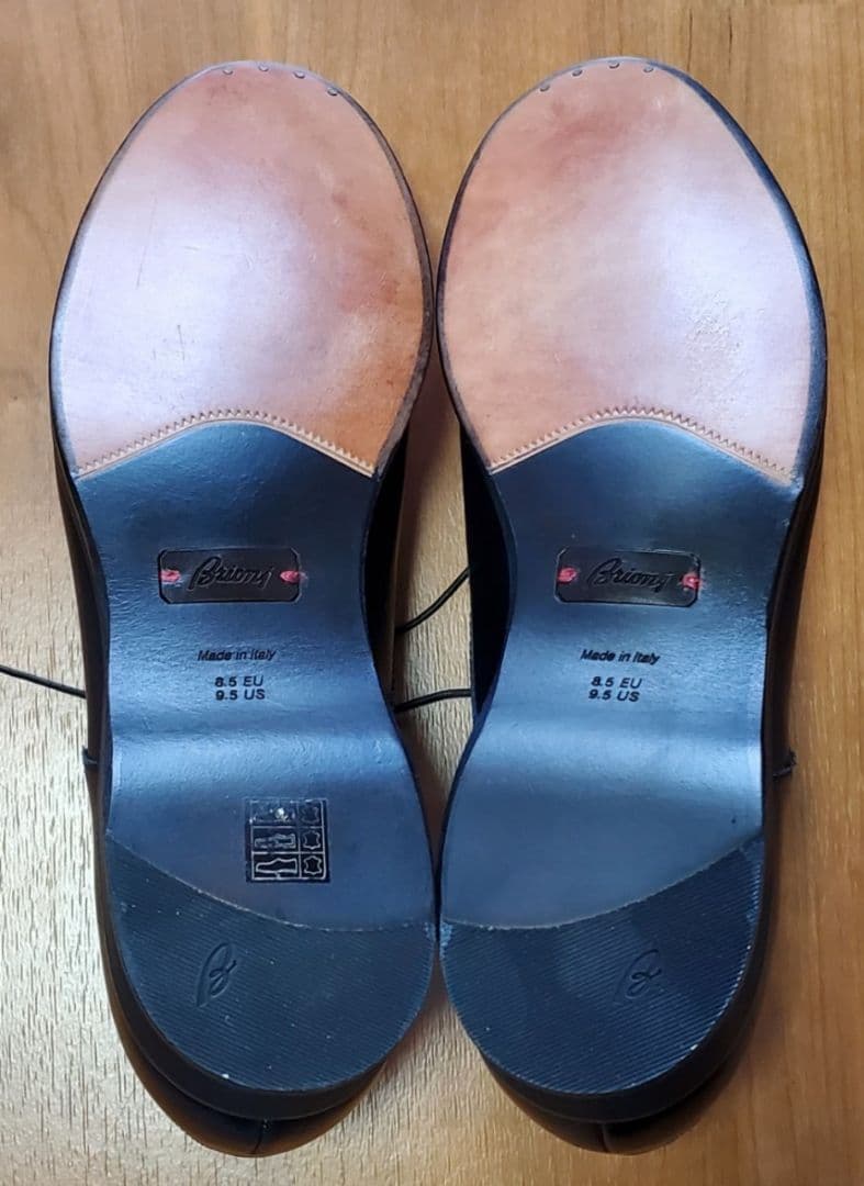 【未使用品】Brioni メダリオンストレートチップシューズ ドレスシューズ 黒