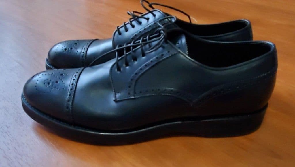 【未使用品】Brioni メダリオンストレートチップシューズ ドレスシューズ 黒