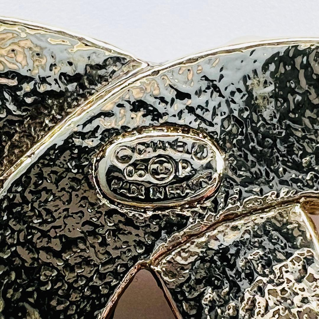 CHANEL ココマーク ビジュー ゴールド ブローチ コサージュ.