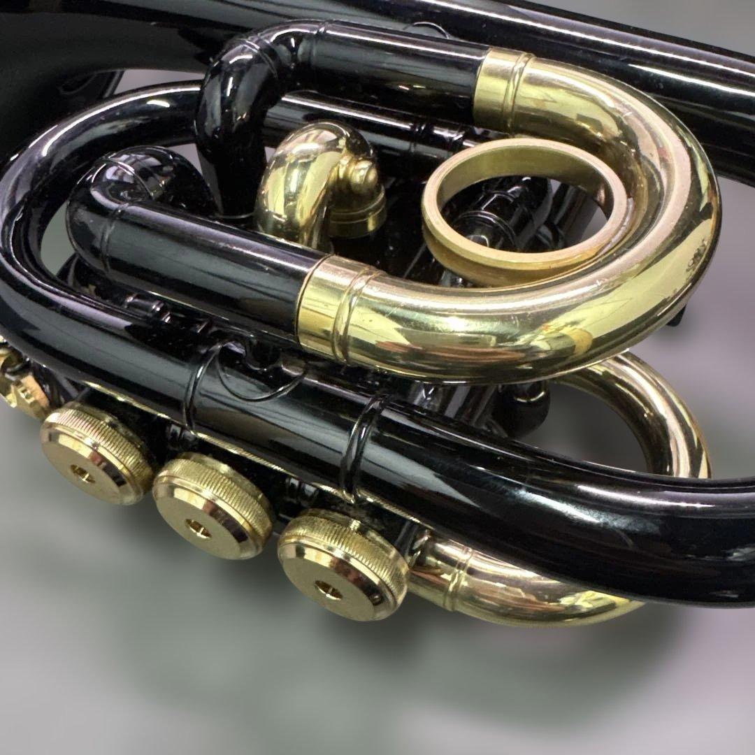TR−400 ポケットトランペット本体 ブラック 黒