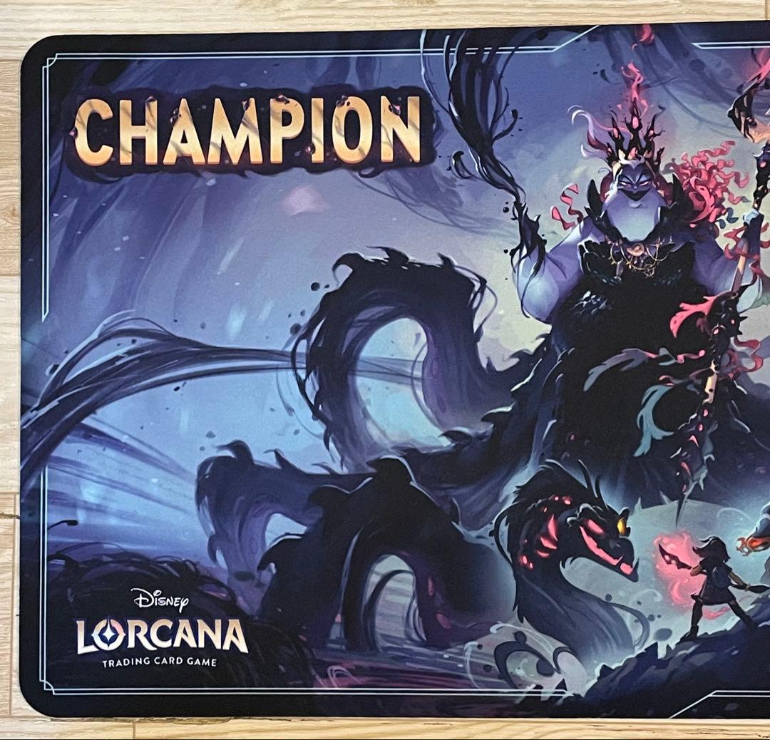 超希少 海外限定 ロルカナ アースラ チャンピオン プレイマット ディズニー