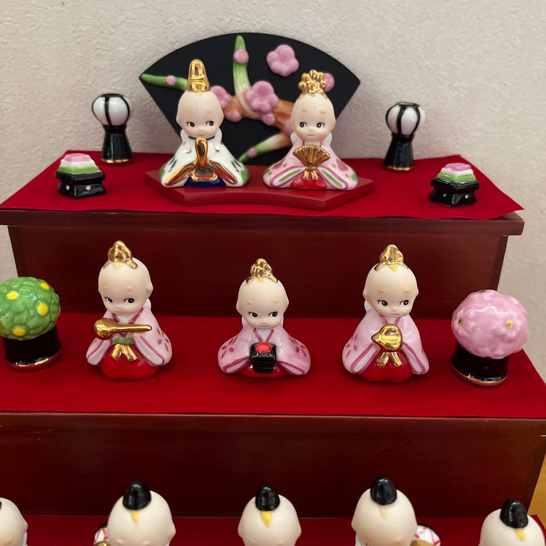 ローズオニールキューピーおひなさま　三段飾り
