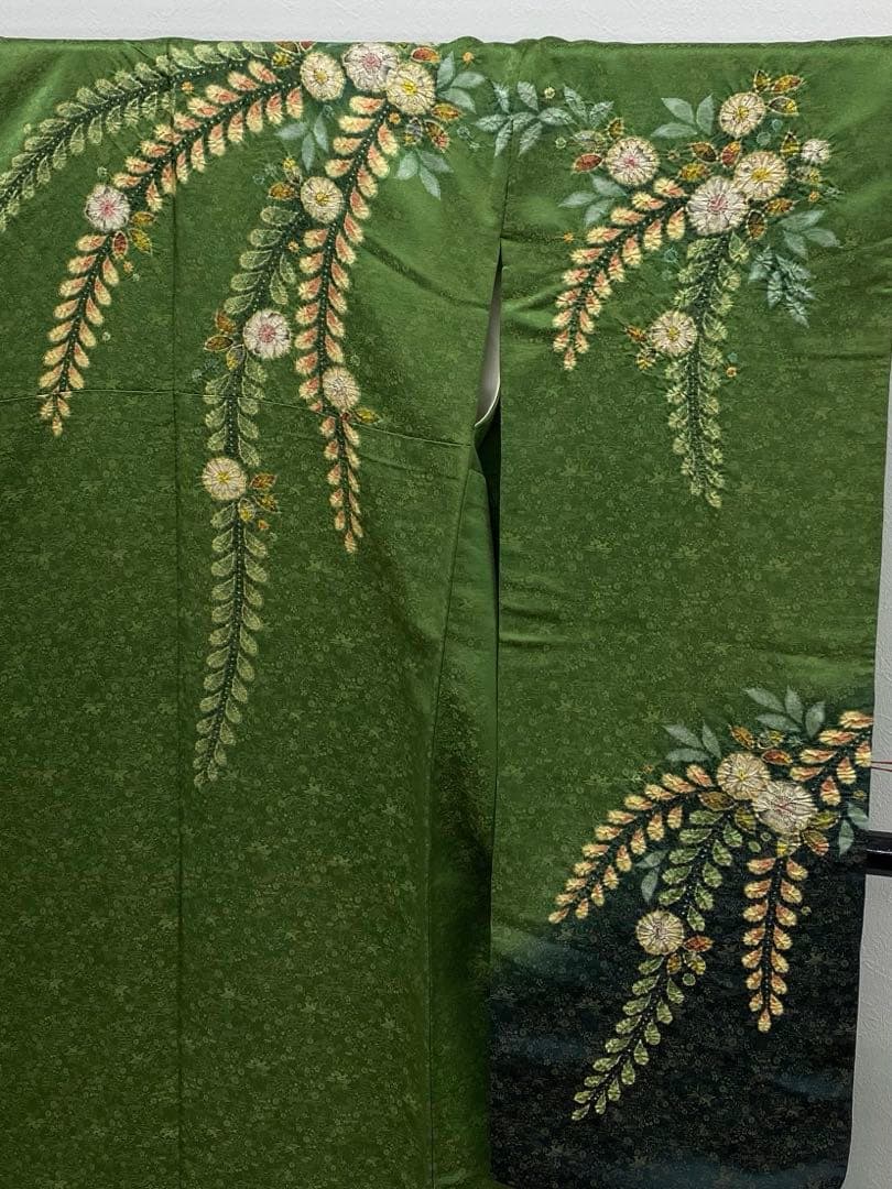 振袖 桐屋 翠山工房 臈纐纈師 豪華 金駒 絞り 紋意匠 身丈cm