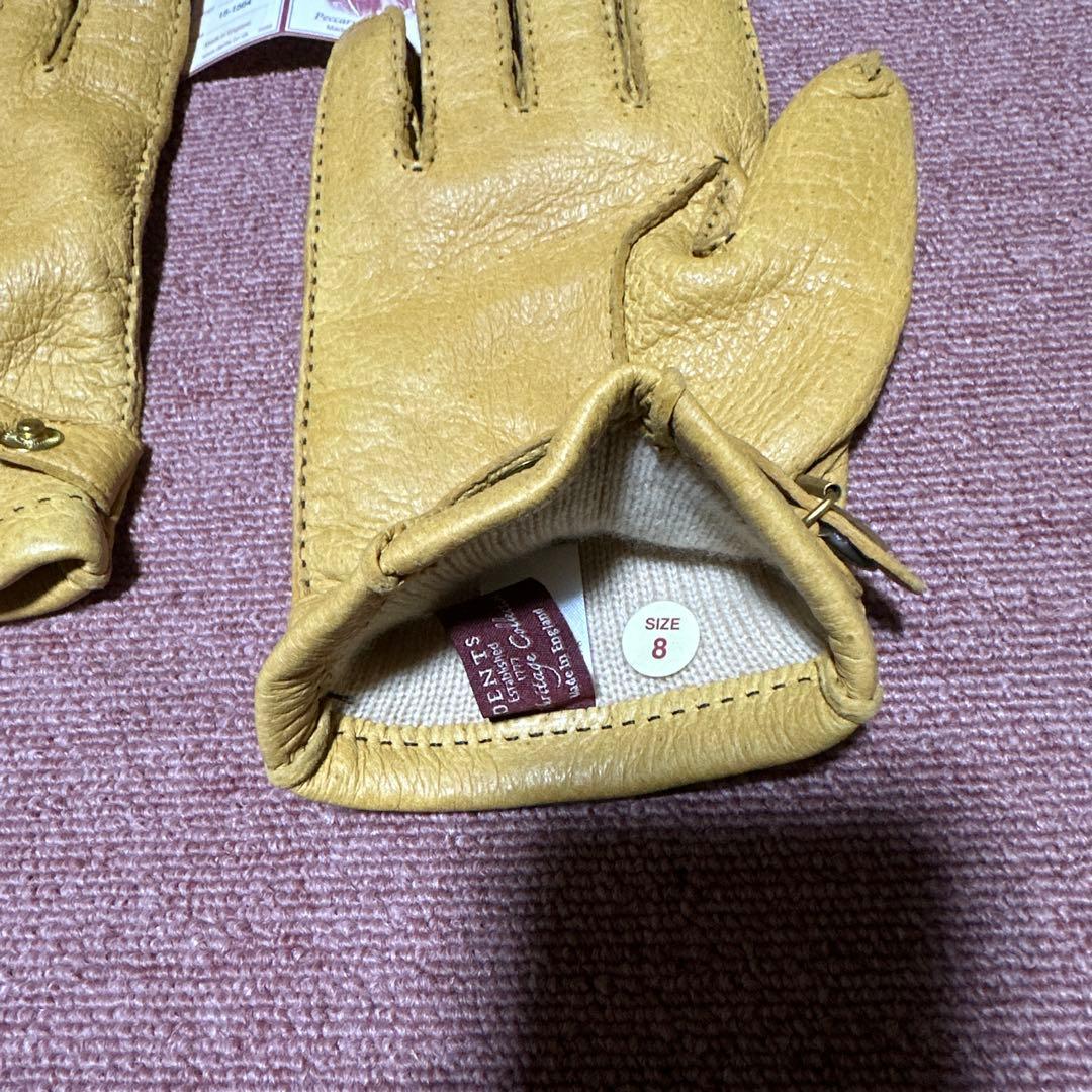 デンツ　ペッカリー　カシミアライニング　サイズ8