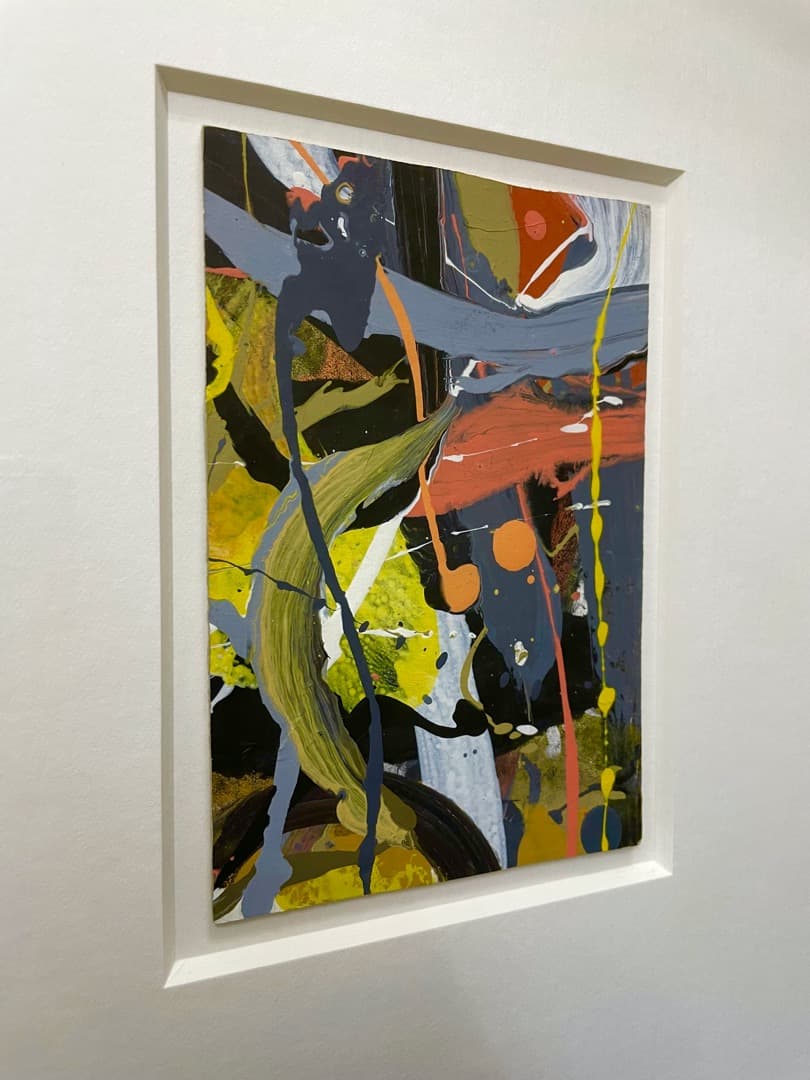 ◇素敵な抽象画を3点まとめてどうぞ◇堀内袈裟雄 ガッシュ 額装 一点物 NY