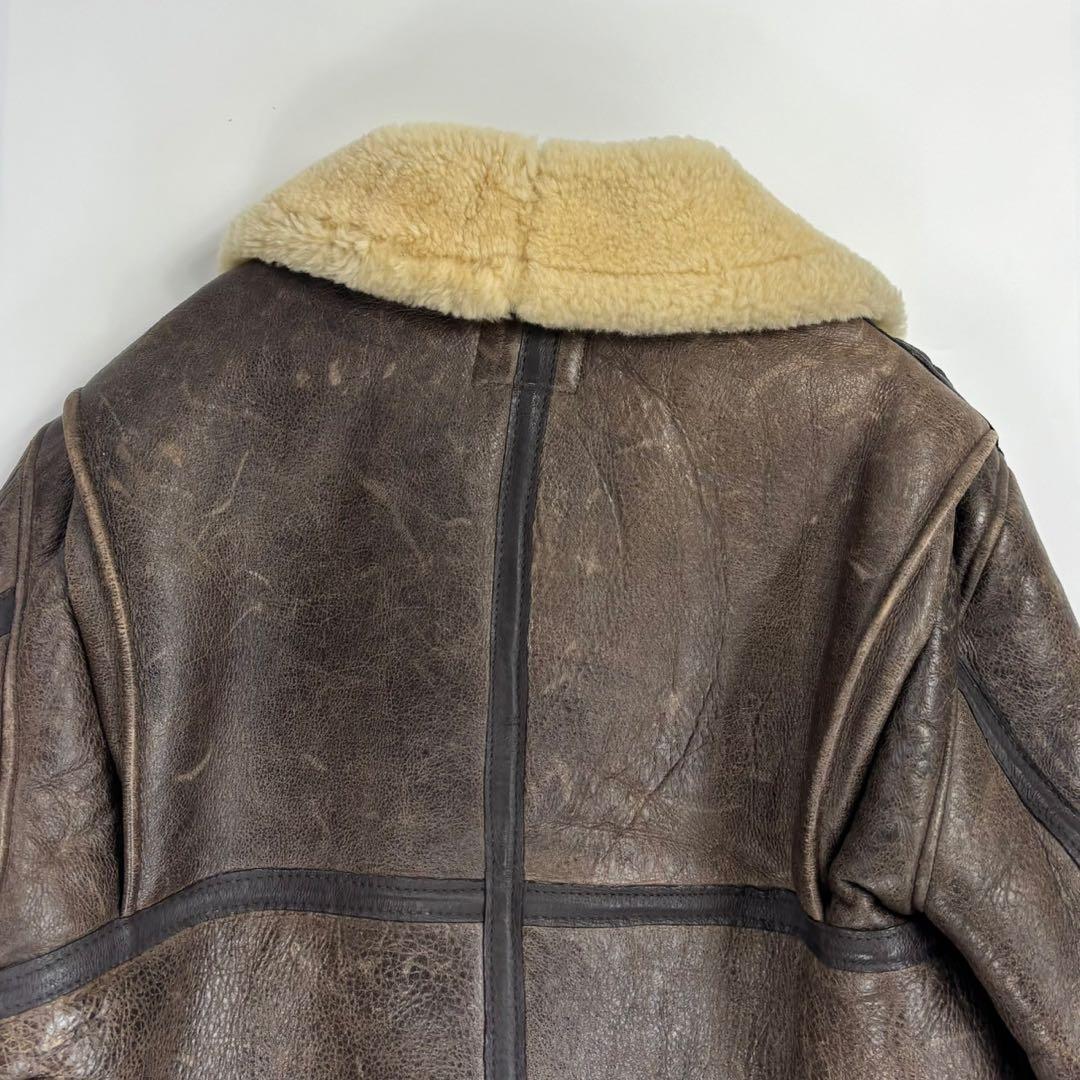 希少42サイズ　SCHOTT　B-3　フライトジャケット　ゴールド金具