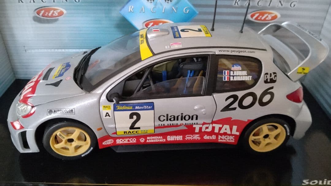 【SOLIDO】プジョー206 WRC（1/18）