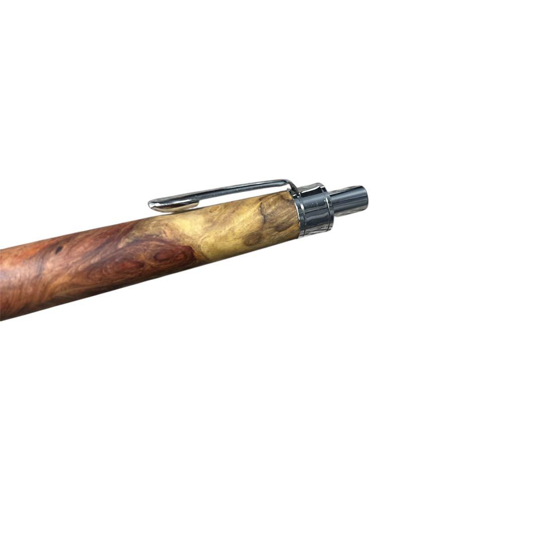 シャーペン木軸 花梨紅白