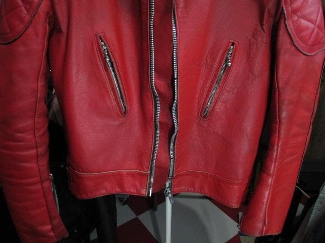 ヴィンテージ ルイスレザー ファントム 赤 パデッド ライダース 1970’S