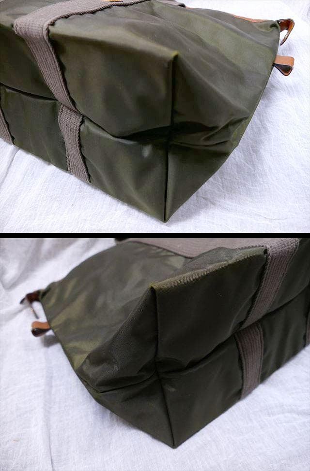 [2647]　良品　＊ダンヒル＊　ナイロンバック　旅行用鞄　カーキ