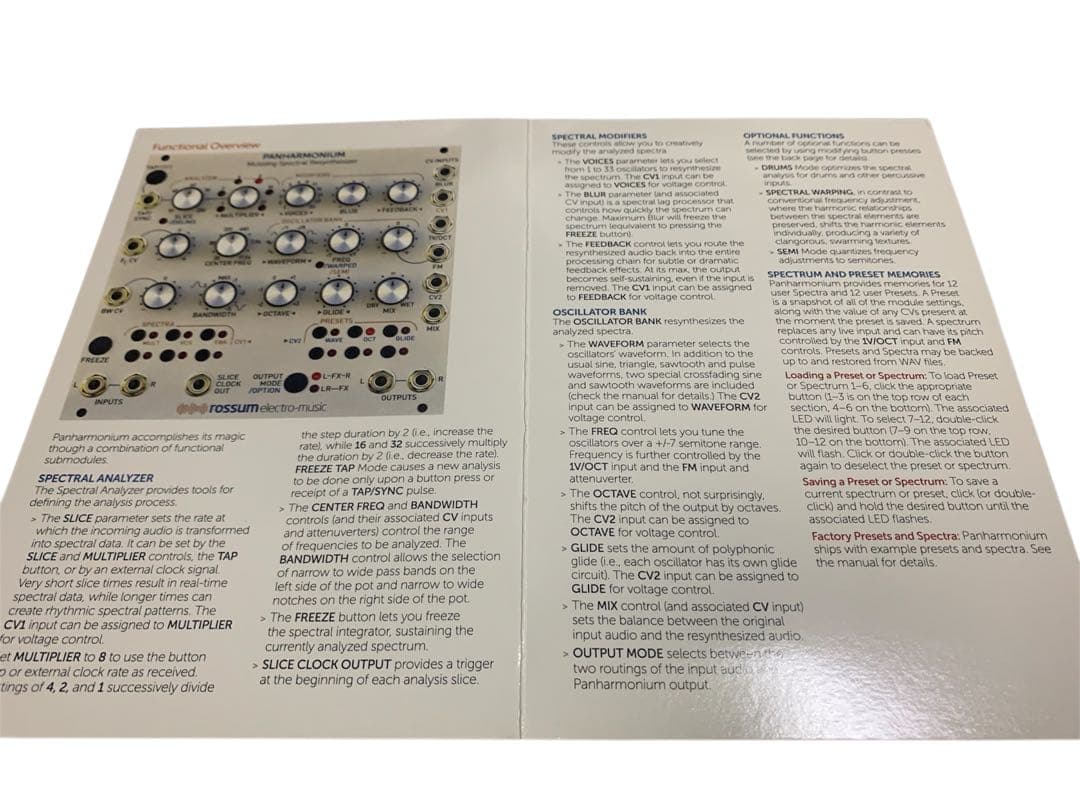 Rossum Electro Music 【Panharmonium】