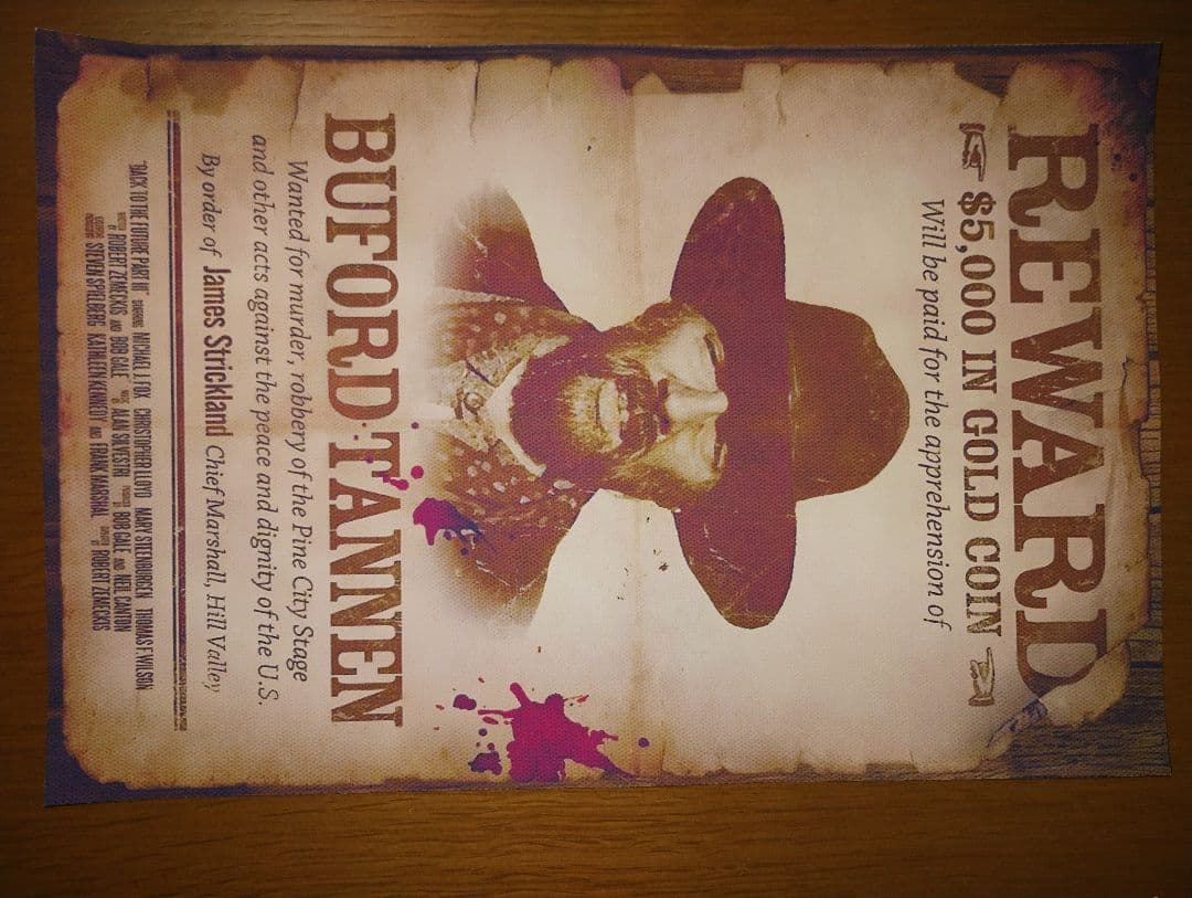 バック・トゥ・ザ・フューチャーのビニール製？のポスター 2枚セット