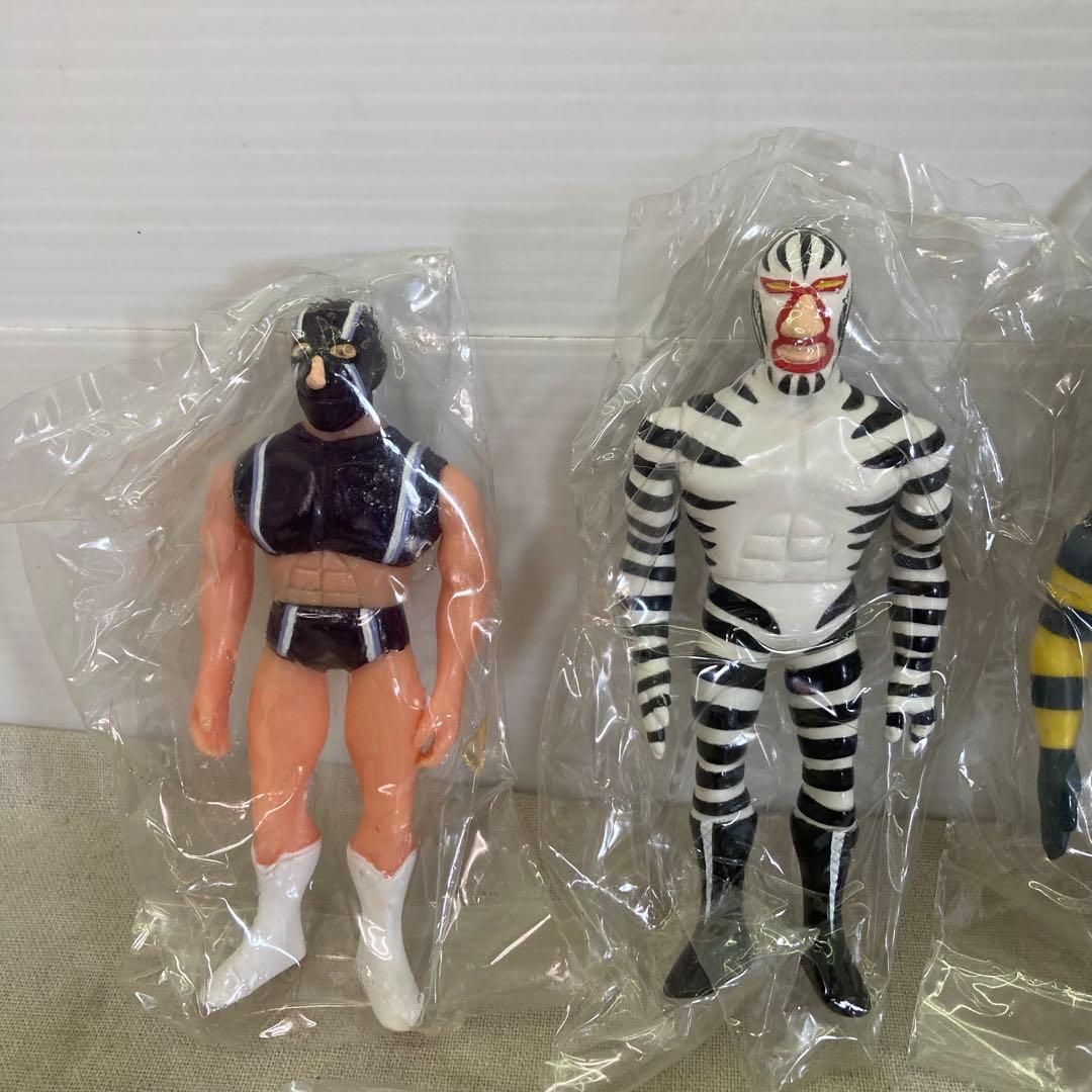 【激レア★9種セット】タイガーマスクフィギュア 幻のレスラー ソフビ 当時物　A