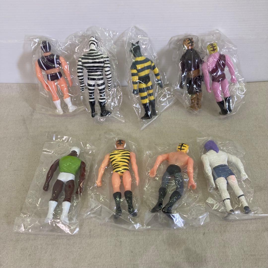 【激レア★9種セット】タイガーマスクフィギュア 幻のレスラー ソフビ 当時物　A