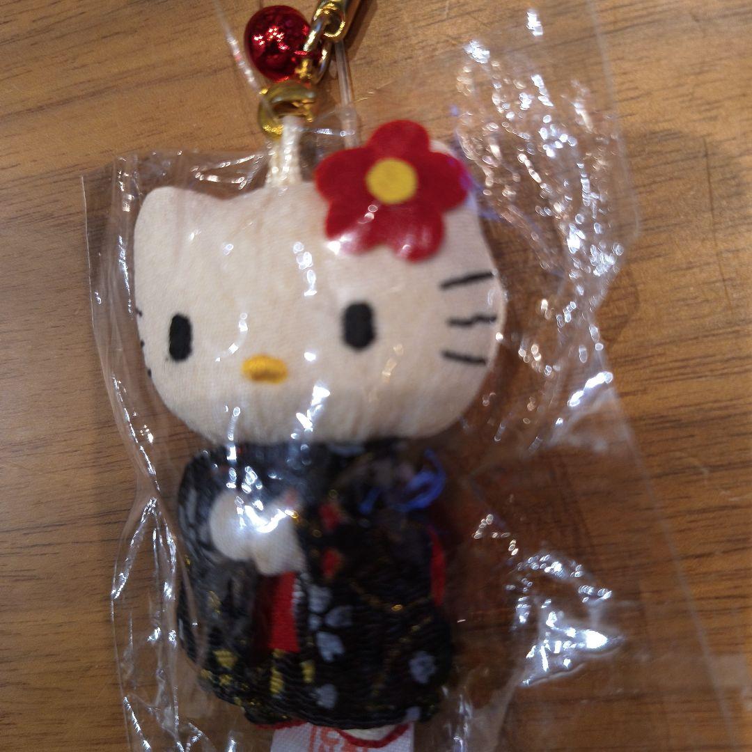 ヴィンテージ ご当地キティ ハローキティ きもの根付 ストラップ