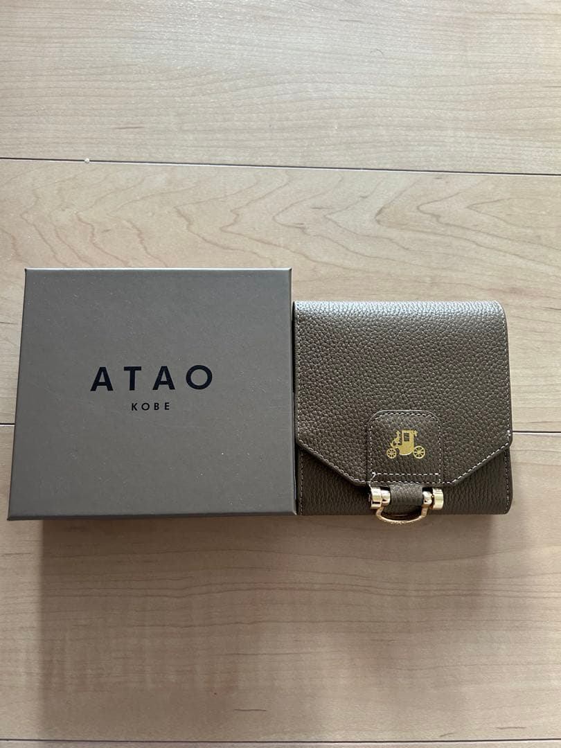 ATAO ロトロ　二つ折り財布　 トープ