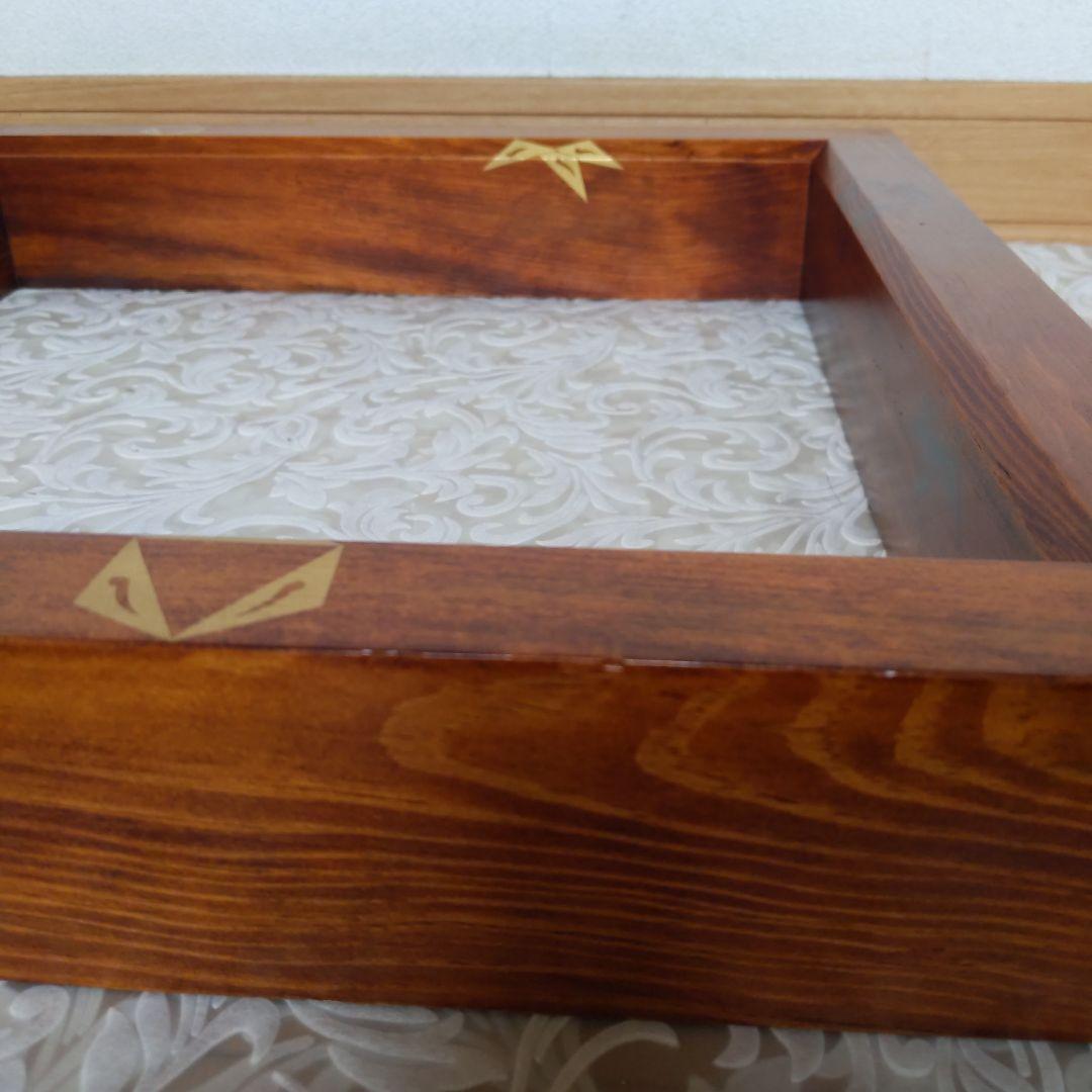 茶道具　炉縁　鱗鶴蒔絵　絵師︰鈴木光入　表千家　裏千家　平安　【匿名配送】