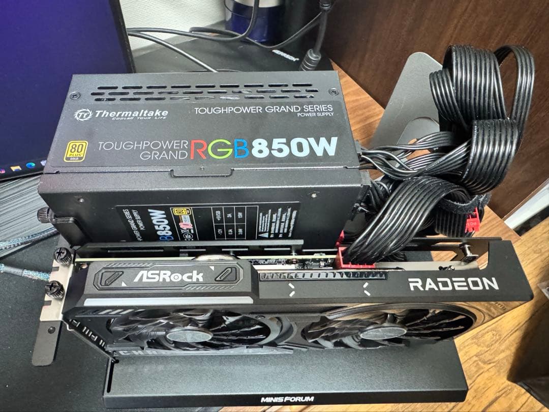 eGPU （外付GPU）RX9060XT他4点セット