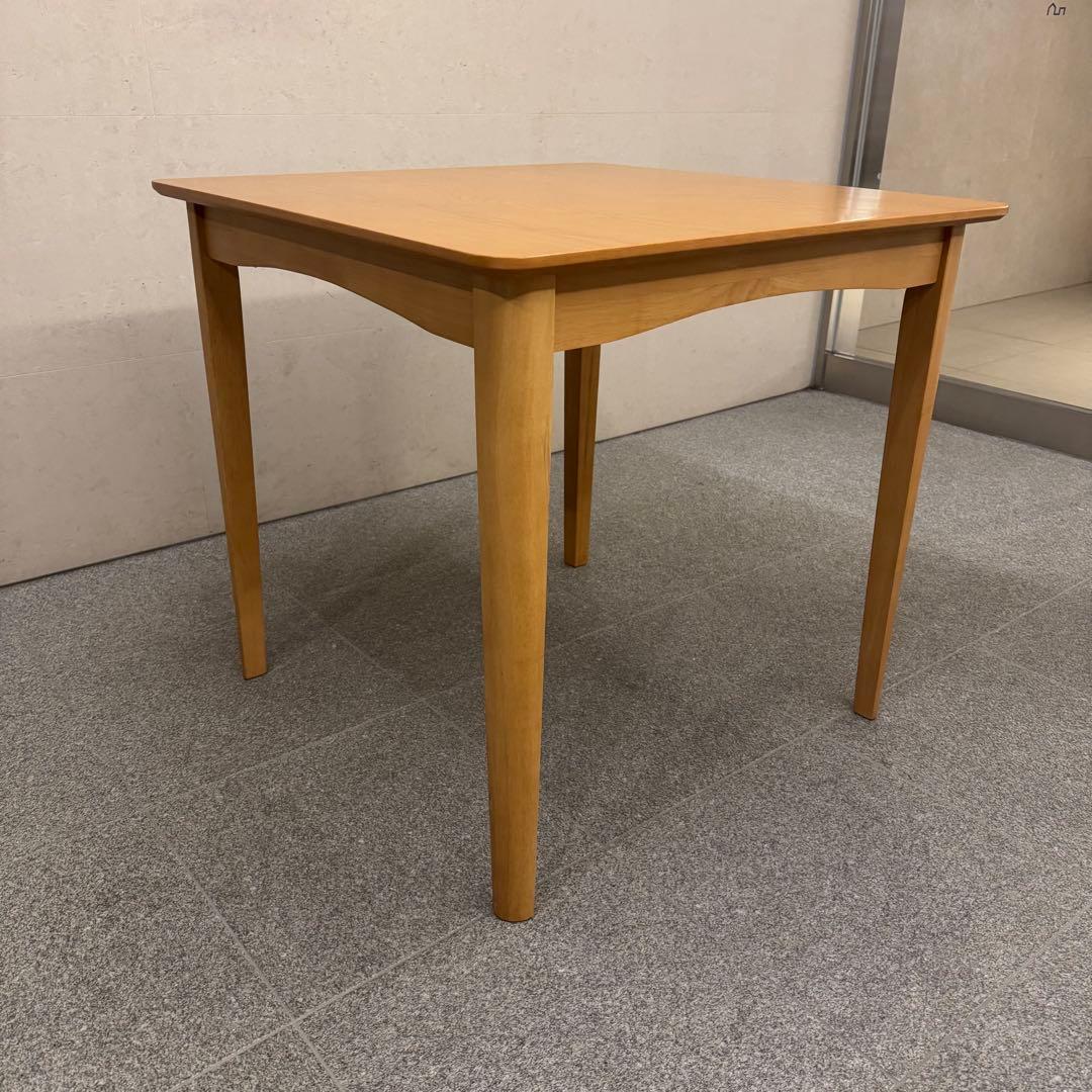 木製ダイニング3点セット 2人用 幅75cm ナチュラル