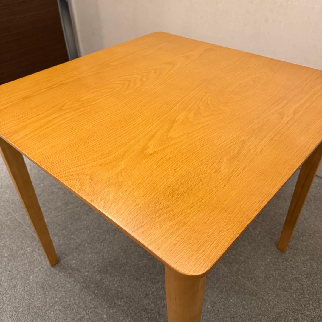 木製ダイニング3点セット 2人用 幅75cm ナチュラル