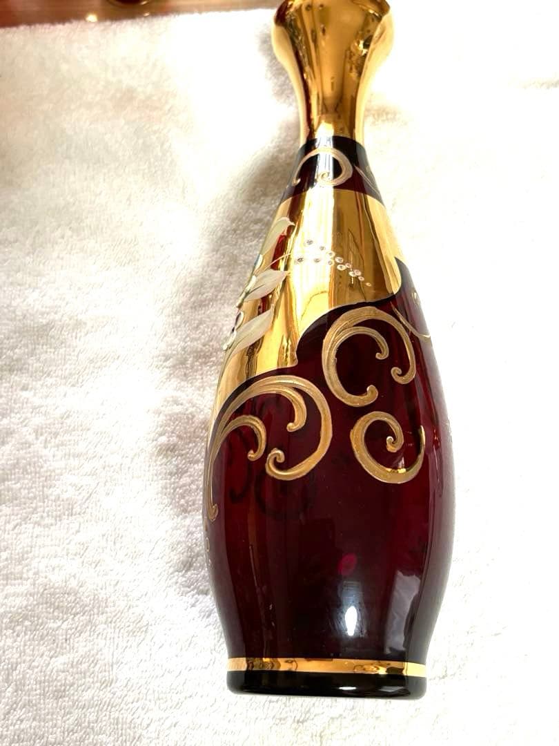 未使用ビンテージ❗️イタリア ベネチアングラス ムラーノ デキャンタグラスセット