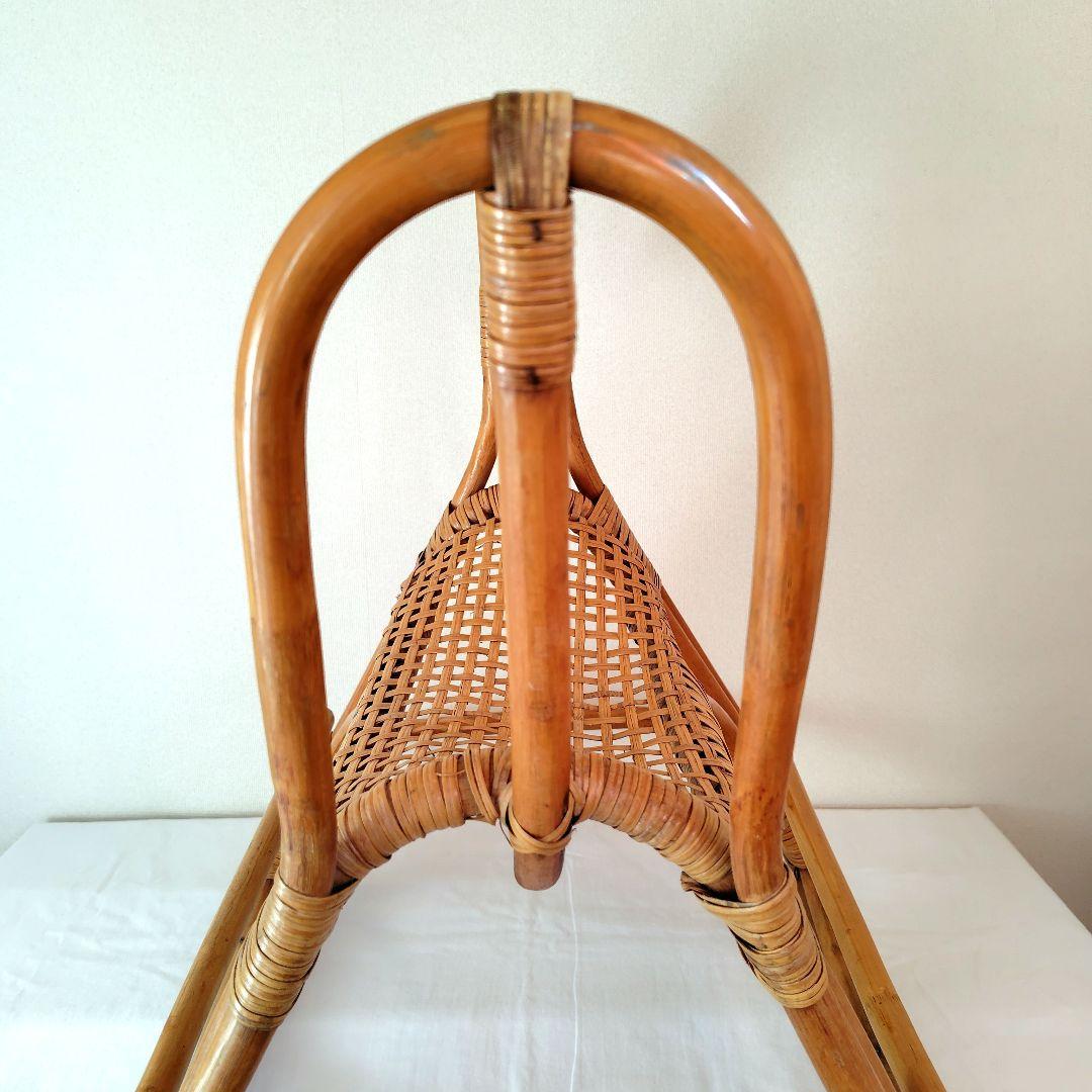 ラタン ロッキングホース 木製 ヴィンテージ レトロ 揺り木馬 おもちゃ 日本製