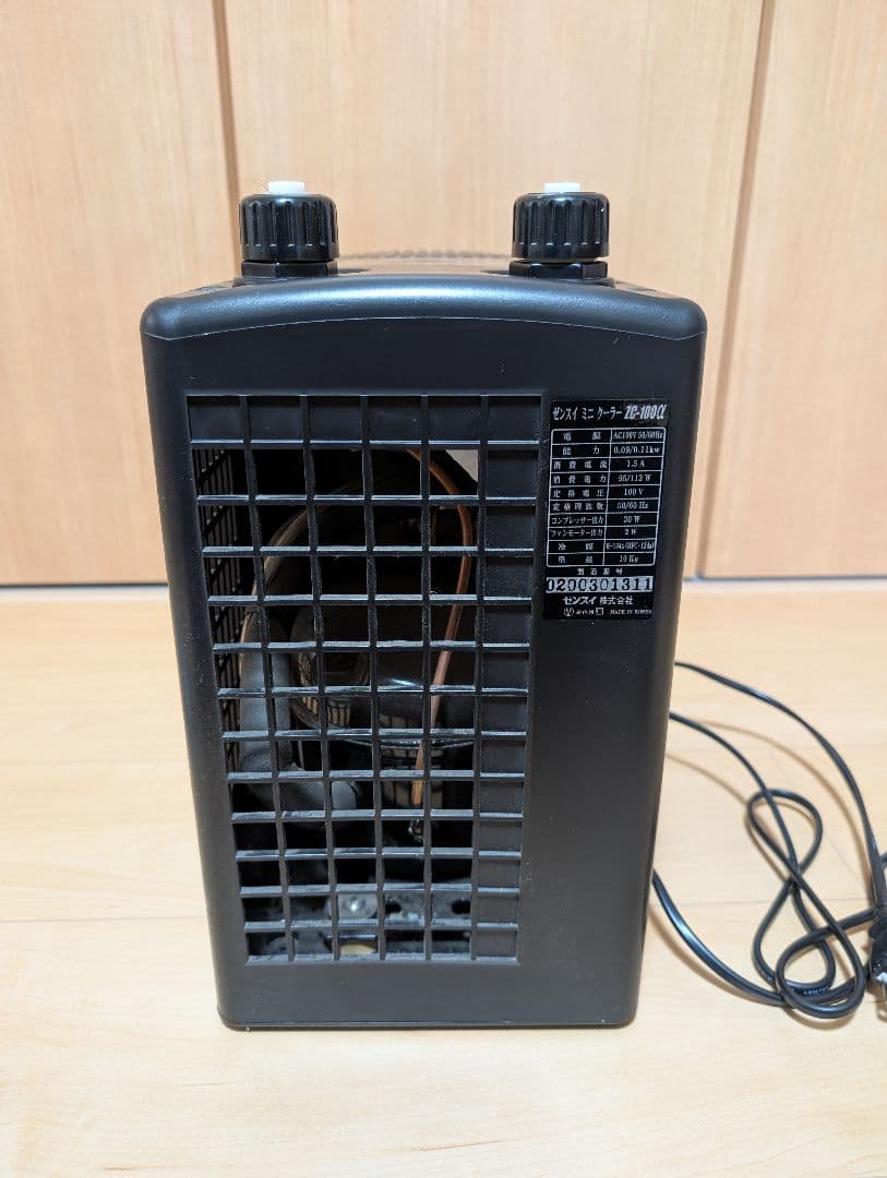 zc-100α　2020年製造　ゼンスイ　水槽用クーラー　ＺＣー１００α
