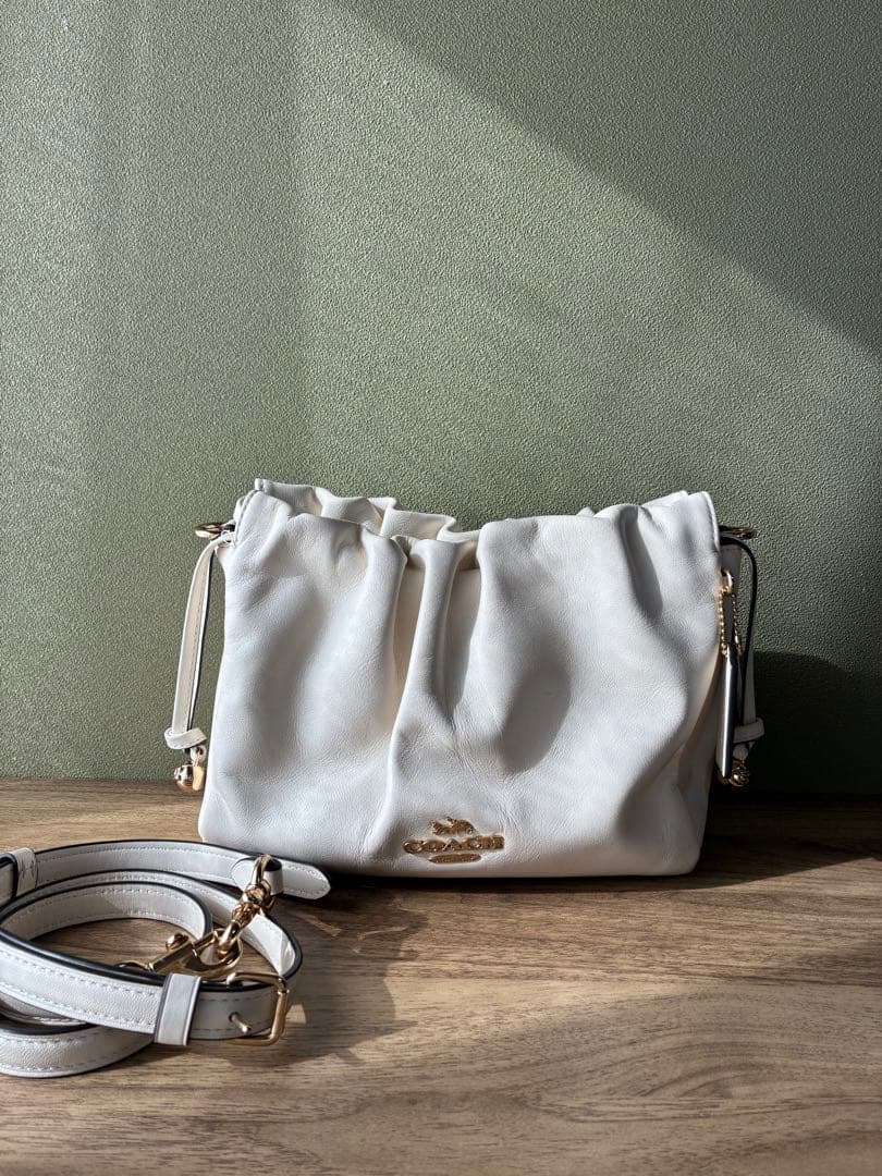 【しの様❤️専用】コーチ　フェイ　ドローストリングバック　現行品　ホワイト