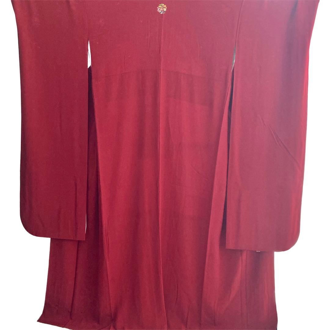 ★ 4848♥️断捨離中★赤 寛斎 無地 振袖6点セット‼️ NO6ま15