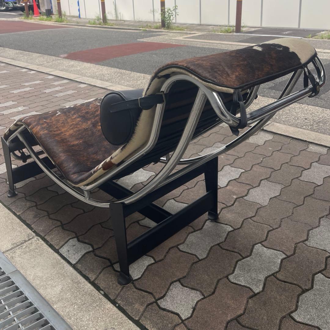 美品♪コルビュジェ シェーズロング LC4 リプロダクト 本革 ハラコ イタリア