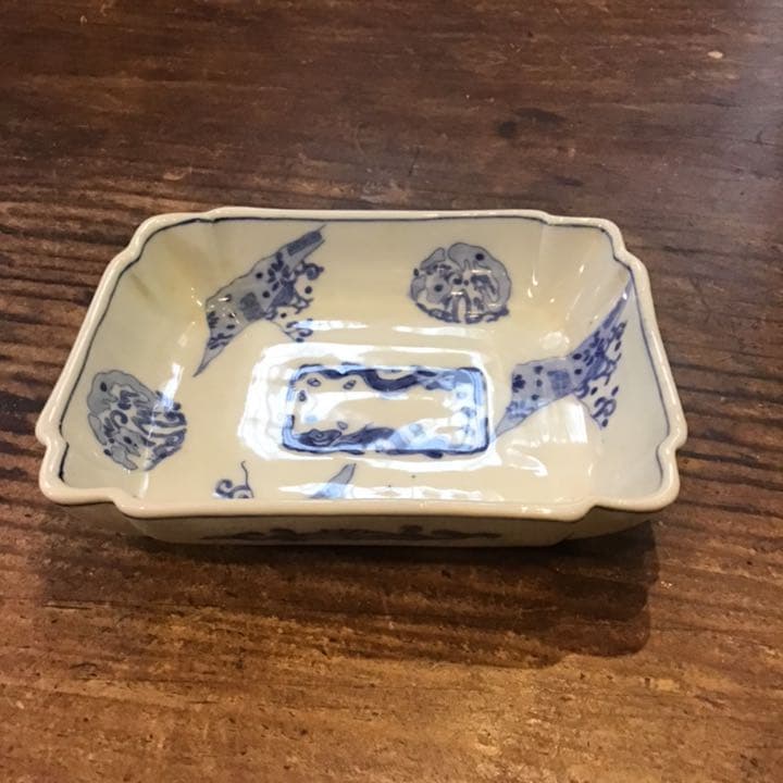 古伊万里　染付文様向付3客