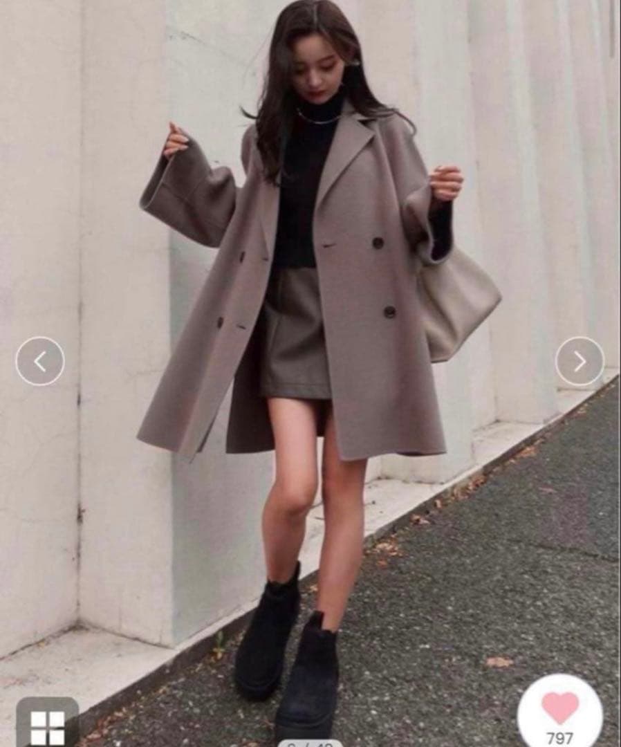 snidel リバーフレアコート