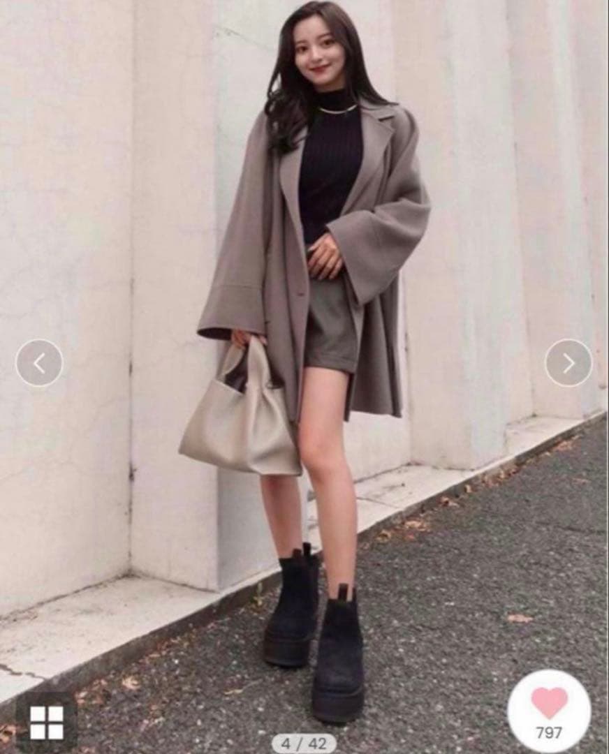 snidel リバーフレアコート