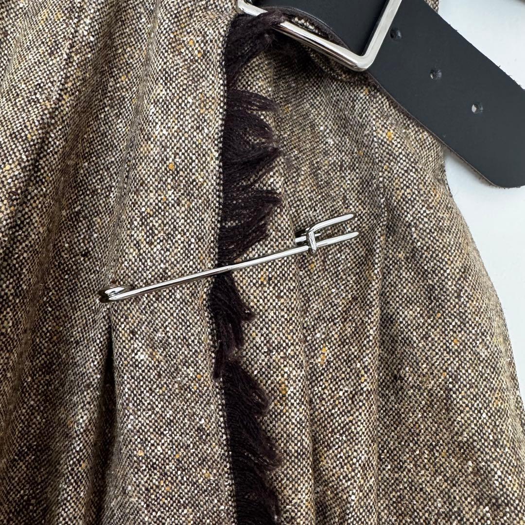 おにめぞO'NEIL OF DUBLINローウェストプリーツラップスカート