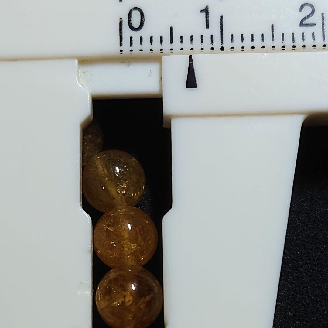 ★イエロートルマリン 6.8ミリ珠 ブレスレット(SA~SA+)