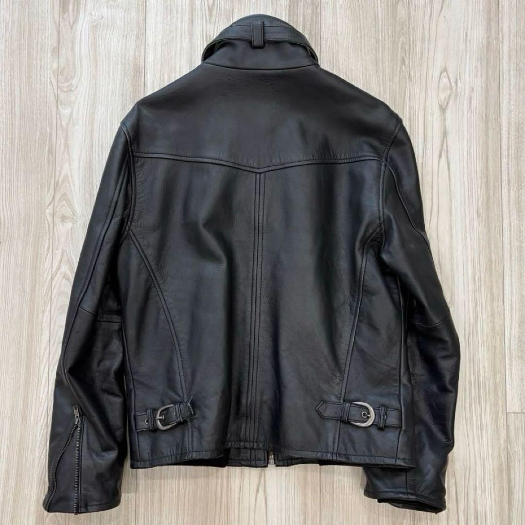 Liugoo Leathers レザージャケット ブラック L 牛革 中綿入り