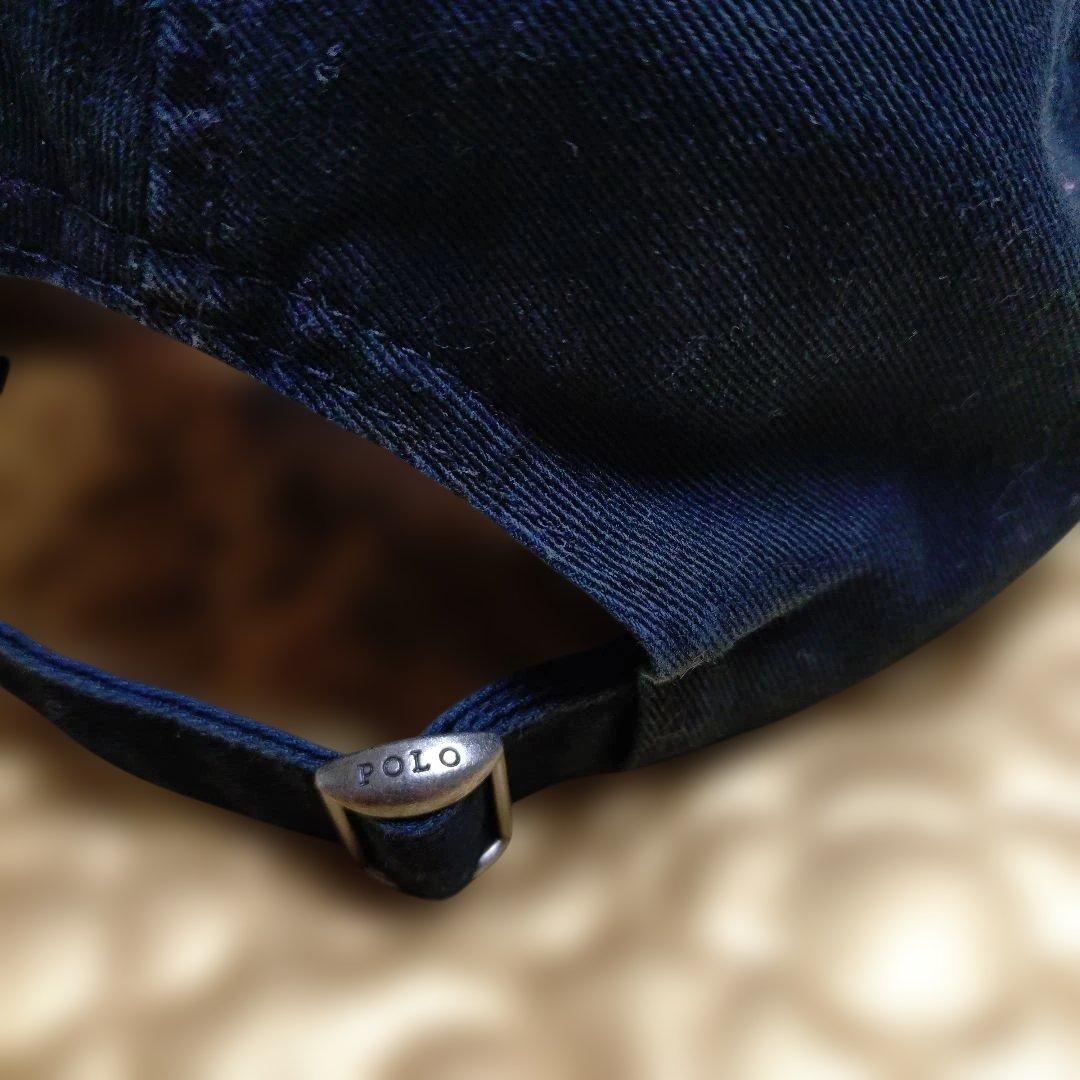 【試着のみ】ポロ　ラルフローレン　キャップ　ブラック　polo black
